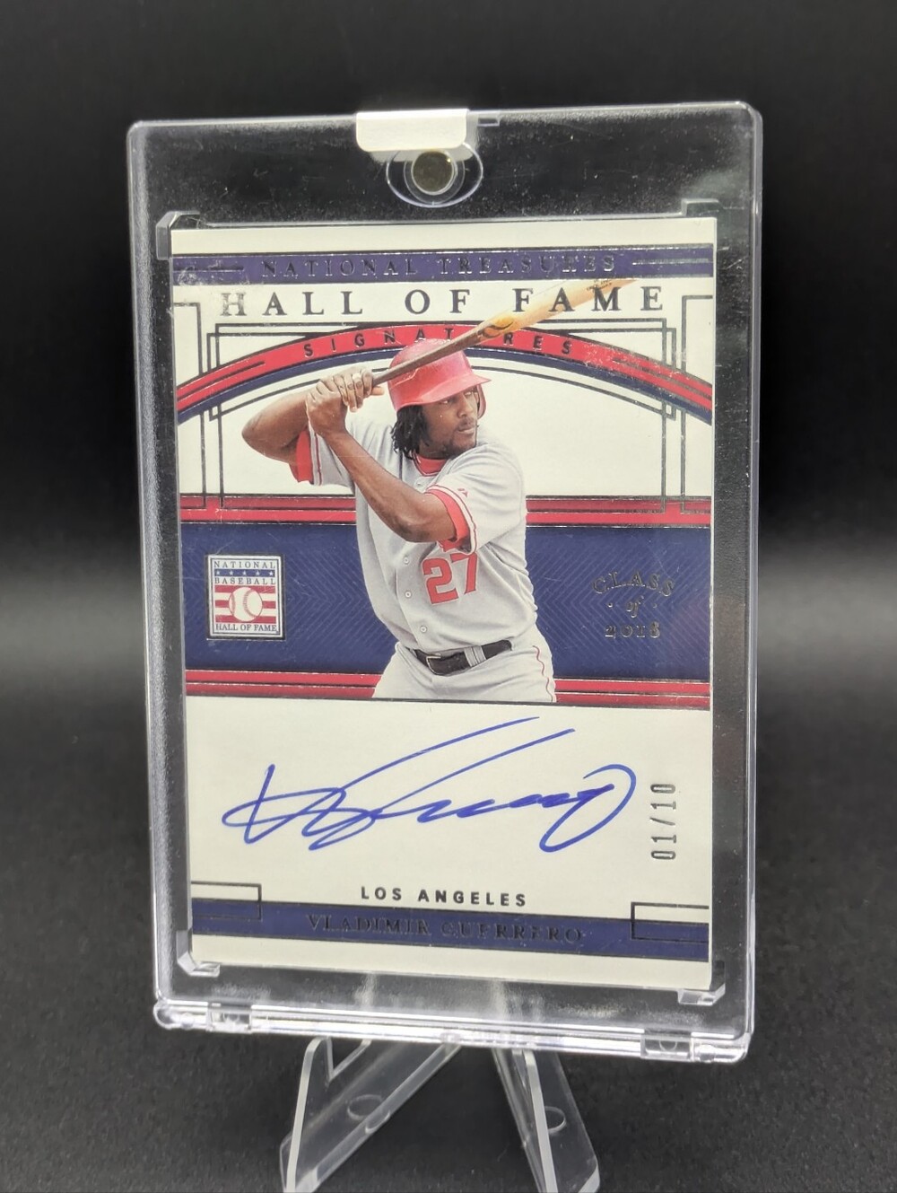 2020 National Treasures #/10 Hall of Fame Signatures Holo Gold Vladimir Guerrero